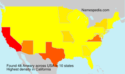 Surname Anwary in USA Surname Anwary in USA