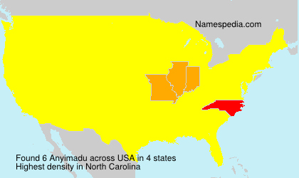 Surname Anyimadu in USA Surname Anyimadu in USA