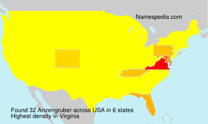 Surname Anzengruber in USA Surname Anzengruber in USA