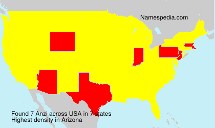Surname Anzi in USA Surname Anzi in USA