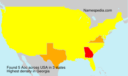 Surname Aoc in USA Surname Aoc in USA