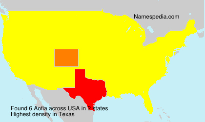 Surname Aofia in USA Surname Aofia in USA