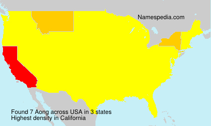 Surname Aong in USA Surname Aong in USA