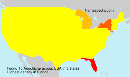 Surname Aouchiche in USA Surname Aouchiche in USA