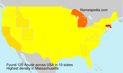 Surname Aoude in USA Surname Aoude in USA
