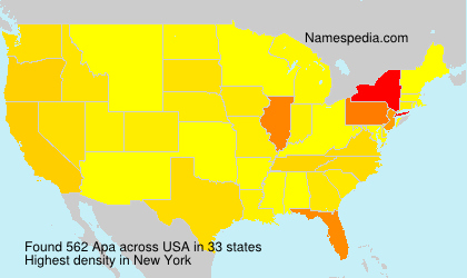 Surname Apa in USA Surname Apa in USA