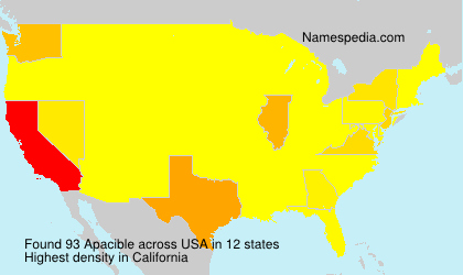 Surname Apacible in USA Surname Apacible in USA