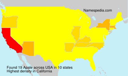 Surname Apale in USA Surname Apale in USA