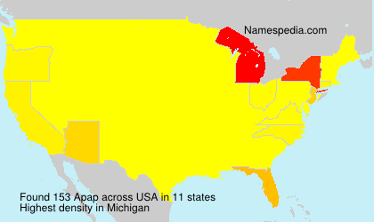 Surname Apap in USA Surname Apap in USA