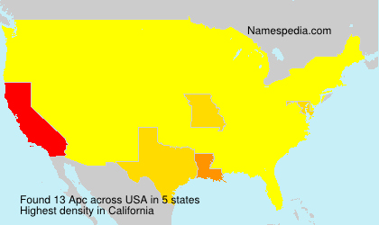Surname Apc in USA Surname Apc in USA