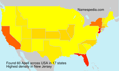 Surname Apell in USA Surname Apell in USA