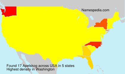 Surname Apelskog in USA Surname Apelskog in USA