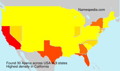 Surname Apena in USA Surname Apena in USA