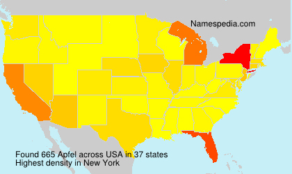 Surname Apfel in USA Surname Apfel in USA