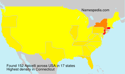 Surname Apicelli in USA Surname Apicelli in USA
