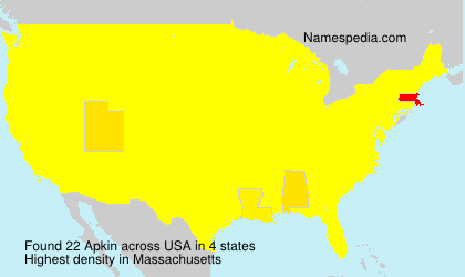 Surname Apkin in USA Surname Apkin in USA