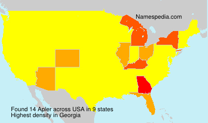 Surname Apler in USA Surname Apler in USA
