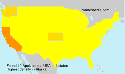 Surname Apok in USA Surname Apok in USA