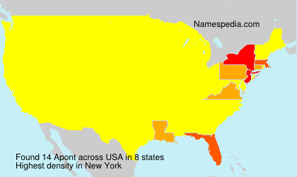 Surname Apont in USA Surname Apont in USA