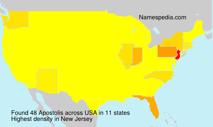 Surname Apostolis in USA Surname Apostolis in USA