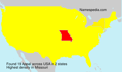 Surname Appal in USA Surname Appal in USA