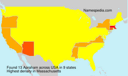 Surname Apraham in USA Surname Apraham in USA
