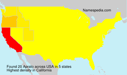 Surname Aprato in USA Surname Aprato in USA