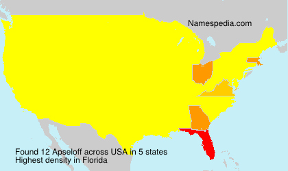 Surname Apseloff in USA Surname Apseloff in USA