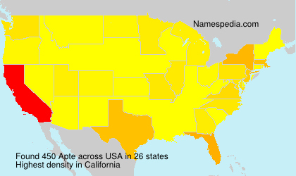 Surname Apte in USA Surname Apte in USA