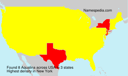 Surname Aqualina in USA Surname Aqualina in USA