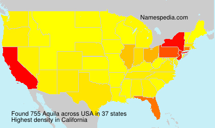 Surname Aquila in USA
