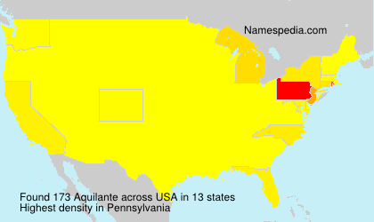 Surname Aquilante in USA