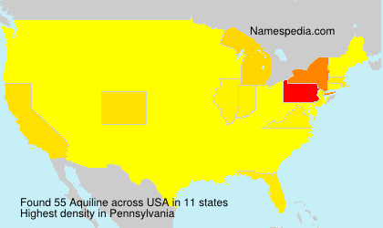 Surname Aquiline in USA
