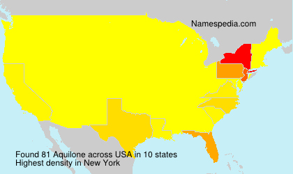 Surname Aquilone in USA Surname Aquilone in USA