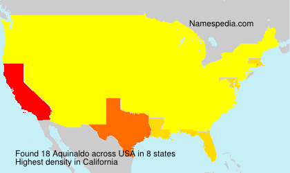 Surname Aquinaldo in USA