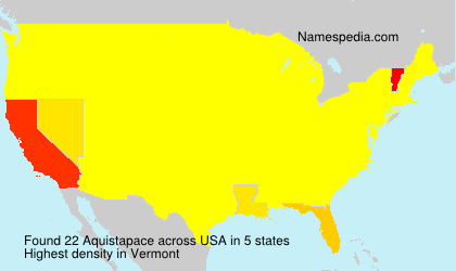 Surname Aquistapace in USA