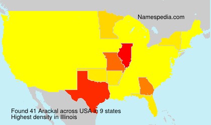 Surname Arackal in USA Surname Arackal in USA