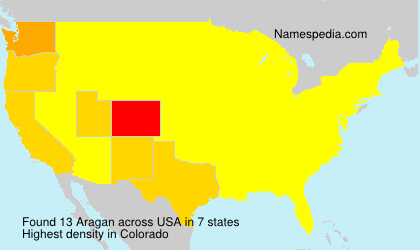 Surname Aragan in USA