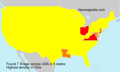 Surname Aragie in USA Surname Aragie in USA