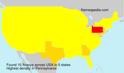 Surname Araoye in USA Surname Araoye in USA