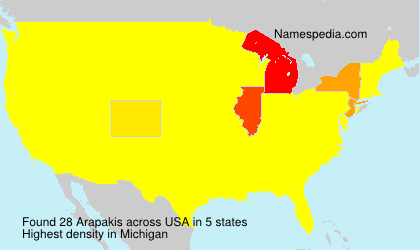 Surname Arapakis in USA Surname Arapakis in USA