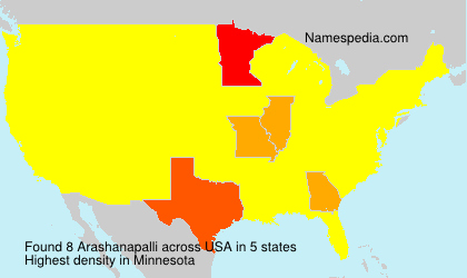 Surname Arashanapalli in USA Surname Arashanapalli in USA