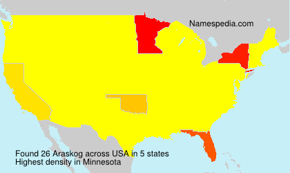 Surname Araskog in USA Surname Araskog in USA