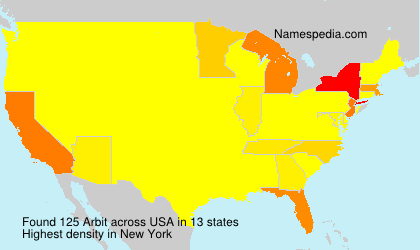 Surname Arbit in USA Surname Arbit in USA