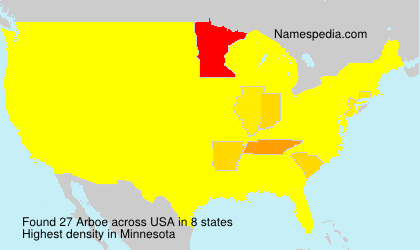 Surname Arboe in USA Surname Arboe in USA