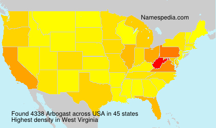 Surname Arbogast in USA Surname Arbogast in USA