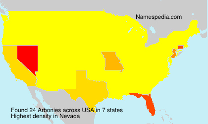 Surname Arbonies in USA Surname Arbonies in USA