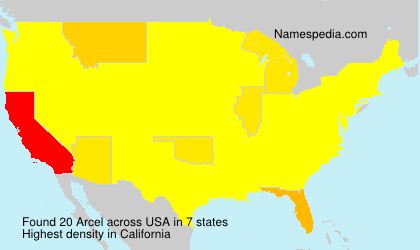 Surname Arcel in USA Surname Arcel in USA