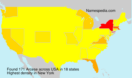 Surname Arcese in USA Surname Arcese in USA