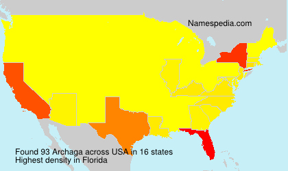 Surname Archaga in USA Surname Archaga in USA